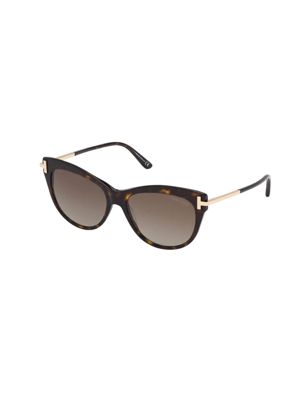 Tom Ford Kira Havana Brown Cat Eye Sunglasses